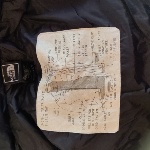 The North Face hyvent black and gray lined ski jacket size 10/12 - Picture 4 of 7